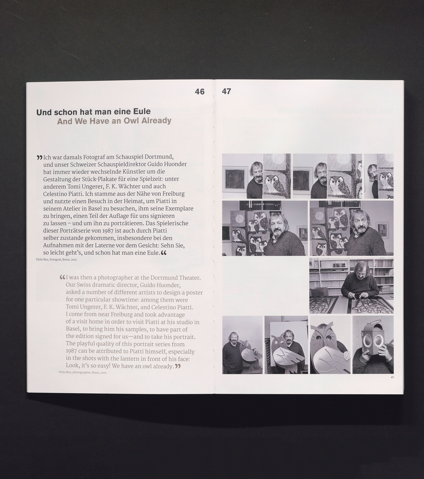 Celestino Piatti: Alles, was ich male, hat Augen, Everything I paint has eyes