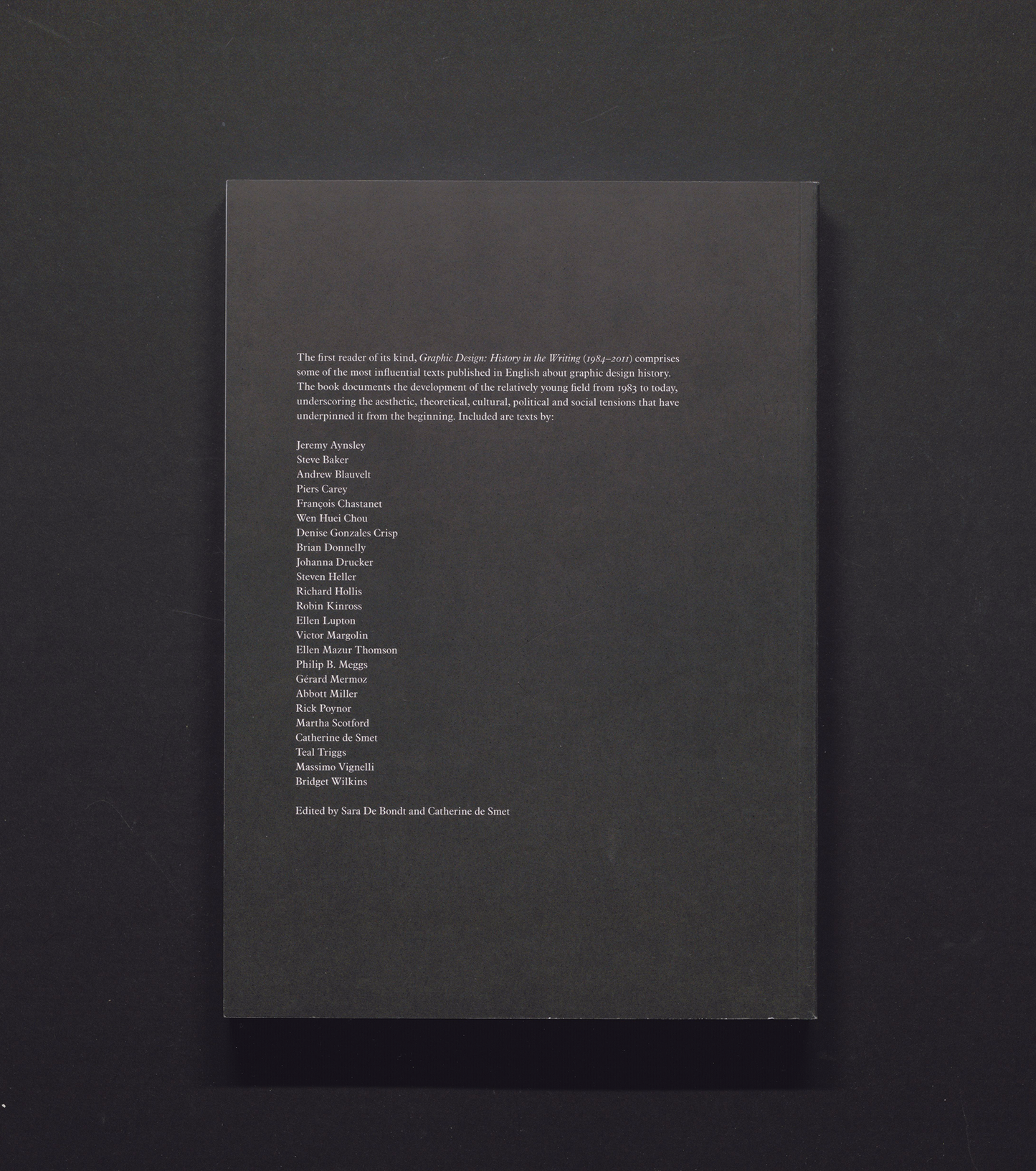 Graphic Design - History in the Writing 1983-2011