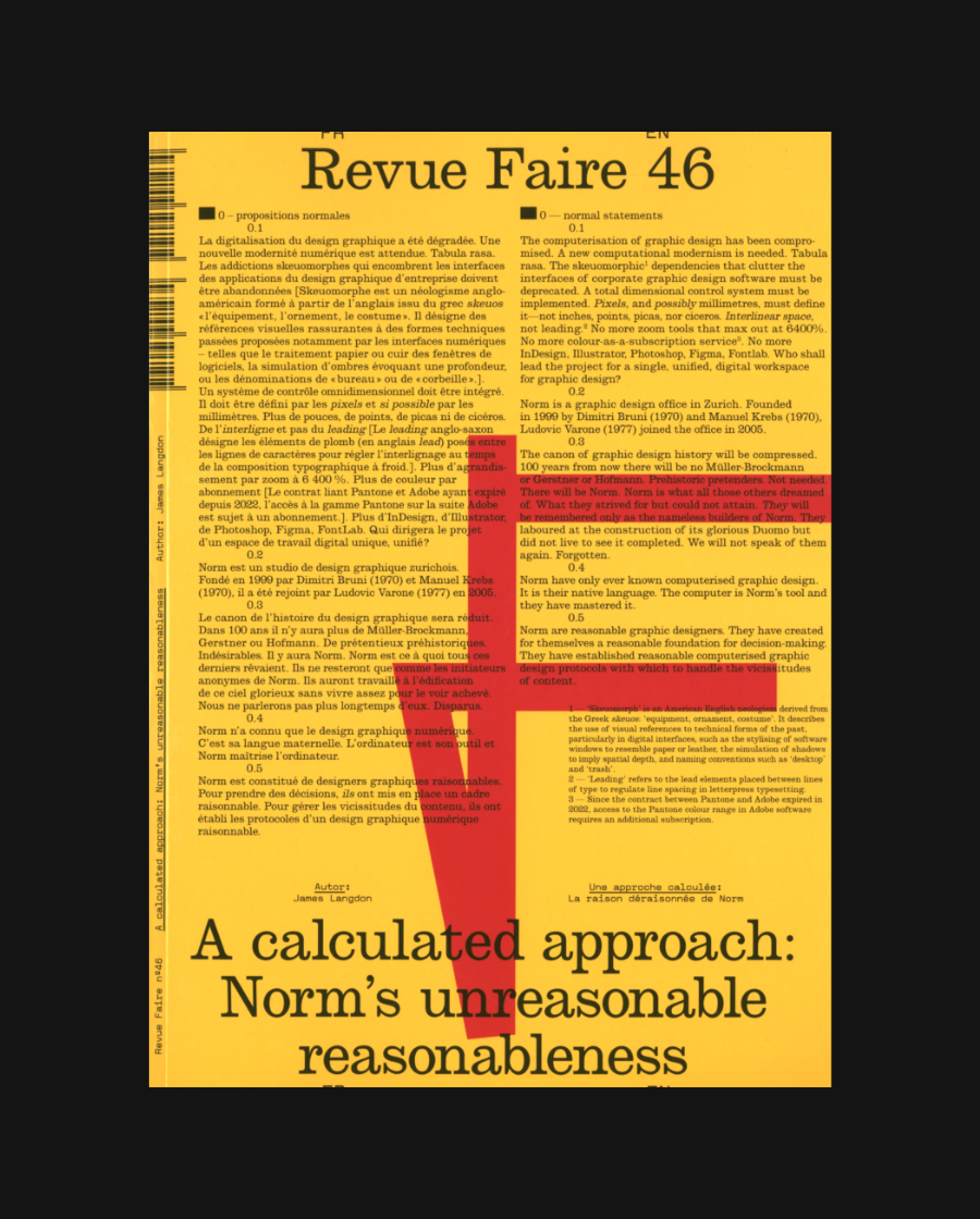 Revue Faire #46: A Calculated Approach