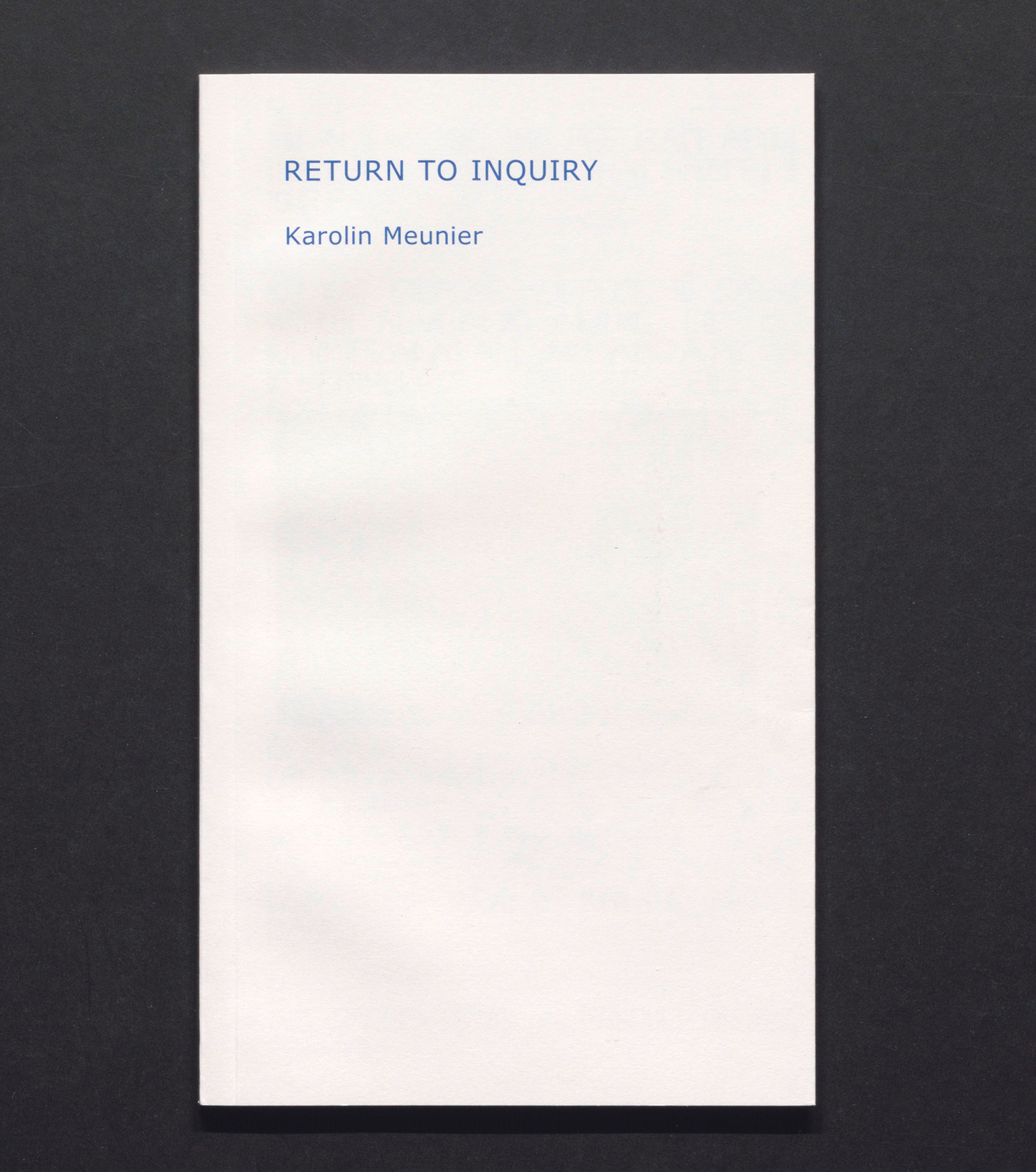 Return to Inquiry