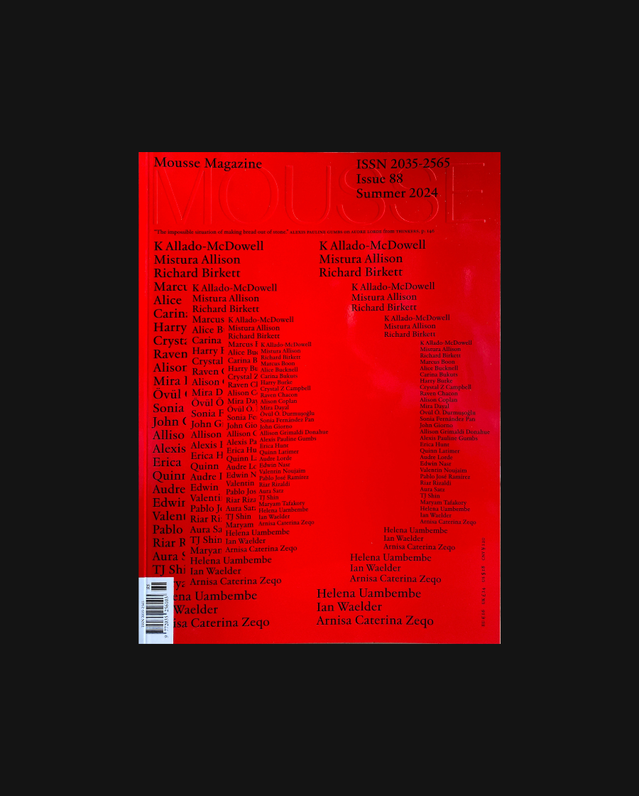 Mousse Magazine, Issue 88: Summer 2024